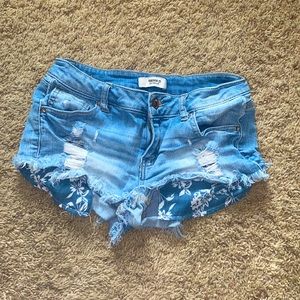 Low Waisted Jean Shorts